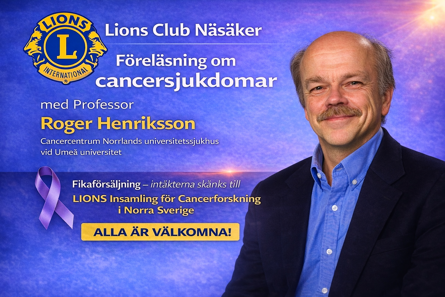 Föreläsning om cancersjukdomar i Näsåker